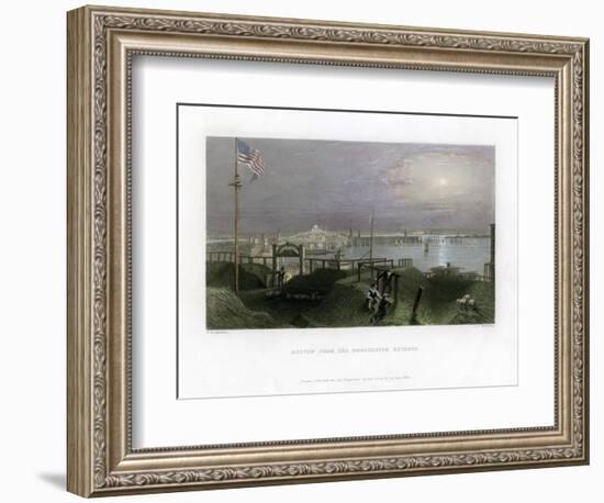 Boston as Seen from the Dorchester Heights, USA, 1838-James Tibbitts Willmore-Framed Giclee Print