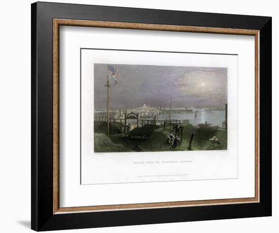 Boston as Seen from the Dorchester Heights, USA, 1838-James Tibbitts Willmore-Framed Giclee Print