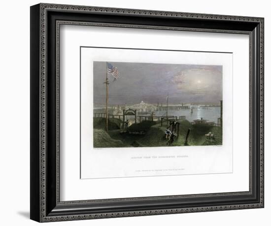 Boston as Seen from the Dorchester Heights, USA, 1838-James Tibbitts Willmore-Framed Giclee Print