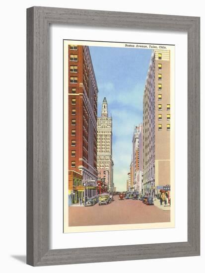 Boston Avenue, Tulsa, Oklahoma-null-Framed Art Print