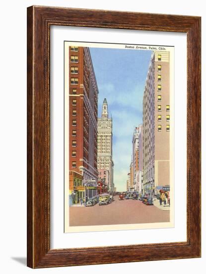 Boston Avenue, Tulsa, Oklahoma-null-Framed Art Print