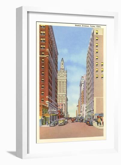 Boston Avenue, Tulsa, Oklahoma-null-Framed Art Print