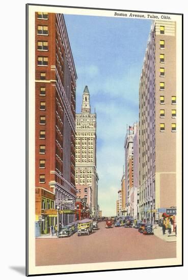 Boston Avenue, Tulsa, Oklahoma-null-Mounted Art Print