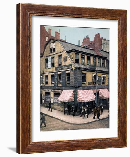 Boston: Bookshop, 1900-null-Framed Photographic Print