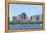 Boston Charles River Panorama with Urban Skyline Skyscrapers and Sailing Boat.-Songquan Deng-Framed Premier Image Canvas