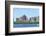 Boston Charles River Panorama with Urban Skyline Skyscrapers and Sailing Boat.-Songquan Deng-Framed Photographic Print