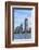 Boston City Skyline with Prudential Tower and Urban Skyscrapers over Charles River.-Songquan Deng-Framed Photographic Print