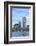 Boston City Skyline with Prudential Tower and Urban Skyscrapers over Charles River.-Songquan Deng-Framed Photographic Print