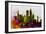 Boston City Skyline-NaxArt-Framed Art Print