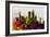 Boston City Skyline-NaxArt-Framed Premium Giclee Print