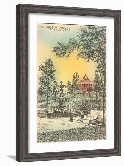 Boston Common, Boston, Mass.-null-Framed Art Print