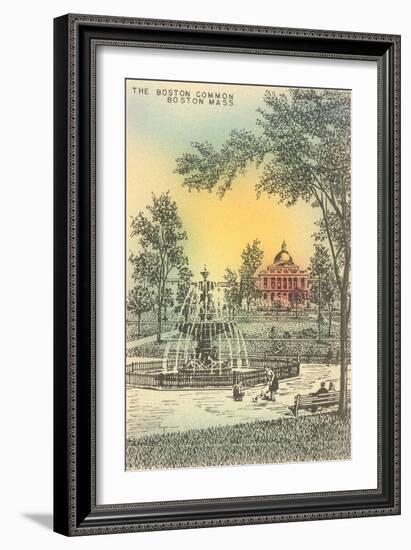 Boston Common, Boston, Mass.-null-Framed Art Print