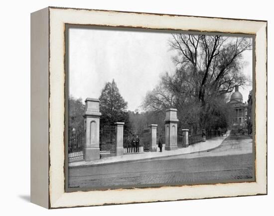 Boston Common, Boston, Massachusetts, USA, 1893-John L Stoddard-Framed Premier Image Canvas