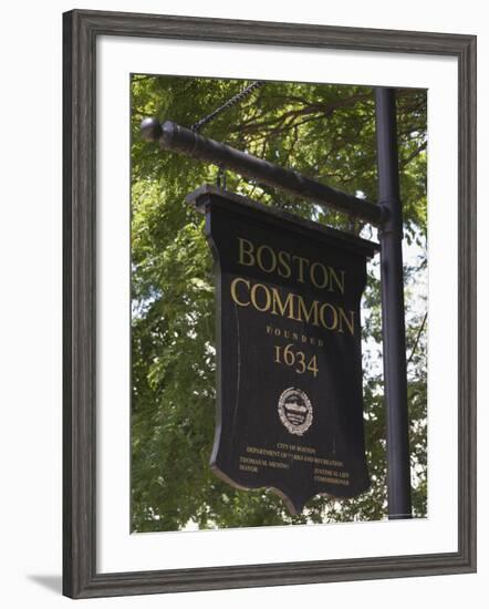 Boston Common, Boston, Massachusetts, USA-Amanda Hall-Framed Photographic Print