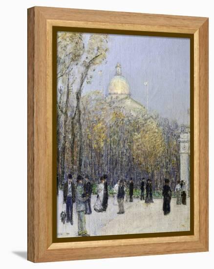 Boston Commons, c.1901-Childe Hassam-Framed Premier Image Canvas