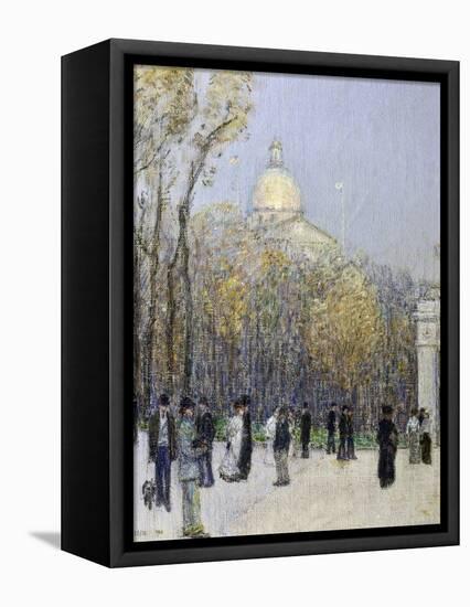 Boston Commons, c.1901-Childe Hassam-Framed Premier Image Canvas