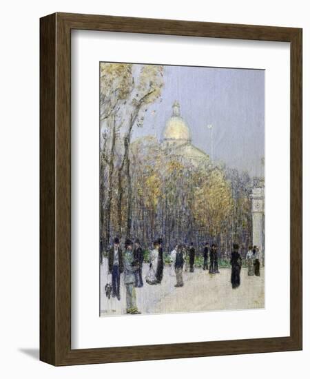 Boston Commons, c.1901-Childe Hassam-Framed Giclee Print