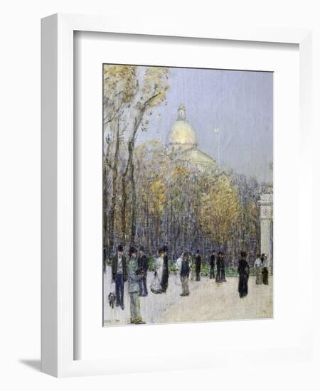 Boston Commons, c.1901-Childe Hassam-Framed Giclee Print