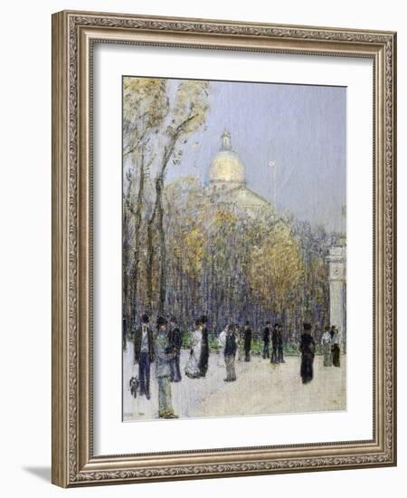 Boston Commons, c.1901-Childe Hassam-Framed Giclee Print