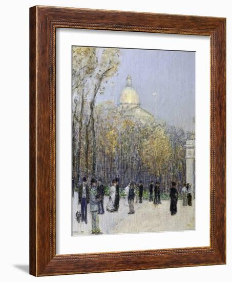 Boston Commons, c.1901-Childe Hassam-Framed Giclee Print