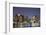 Boston Downtown at Dusk with Urban Buildings Illuminated at Dusk after Sunset.-Songquan Deng-Framed Photographic Print