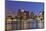 Boston Downtown at Dusk with Urban Buildings Illuminated at Dusk after Sunset.-Songquan Deng-Mounted Photographic Print