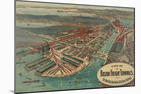 Boston Freight Terminals-George Walker & Co.-Mounted Art Print