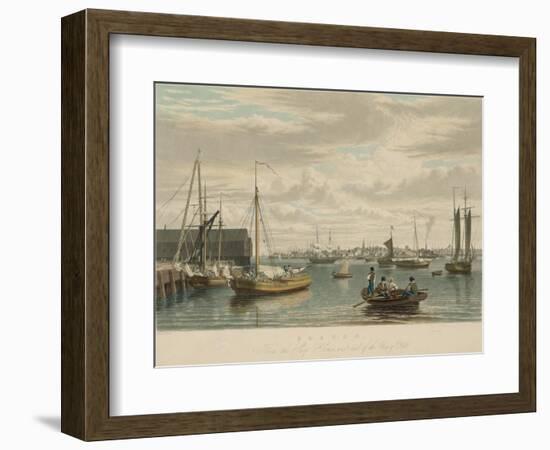 Boston, from the Ship House-W.J. Bennett-Framed Premium Giclee Print