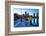 Boston Harbor & Downtown Dusk-null-Framed Premium Giclee Print