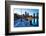 Boston Harbor & Downtown Dusk-null-Framed Premium Giclee Print