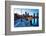 Boston Harbor & Downtown Dusk-null-Framed Premium Giclee Print