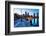 Boston Harbor & Downtown Dusk-null-Framed Premium Giclee Print