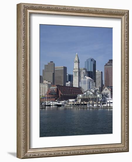 Boston Harbor, Long Wharf, Boston, Massachusetts, New England, Usa-Jim Engelbrecht-Framed Photographic Print