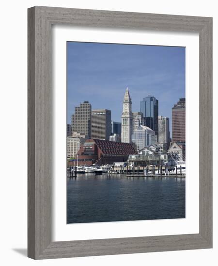 Boston Harbor, Long Wharf, Boston, Massachusetts, New England, Usa-Jim Engelbrecht-Framed Photographic Print