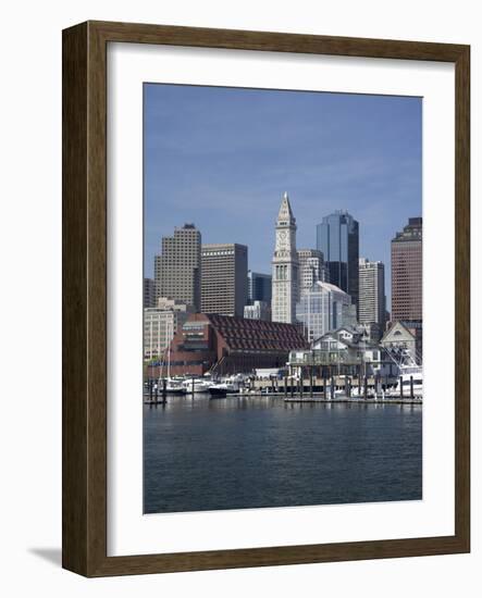 Boston Harbor, Long Wharf, Boston, Massachusetts, New England, Usa-Jim Engelbrecht-Framed Photographic Print
