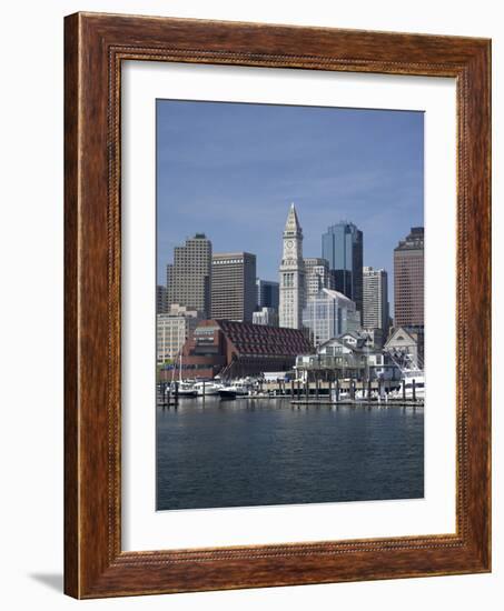 Boston Harbor, Long Wharf, Boston, Massachusetts, New England, Usa-Jim Engelbrecht-Framed Photographic Print