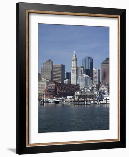 Boston Harbor, Long Wharf, Boston, Massachusetts, New England, Usa-Jim Engelbrecht-Framed Photographic Print