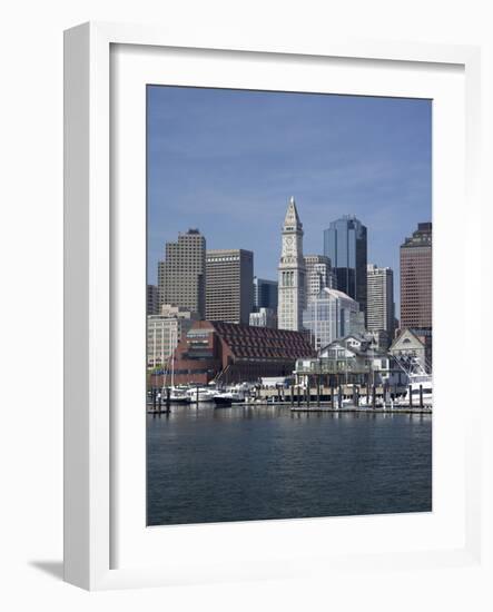 Boston Harbor, Long Wharf, Boston, Massachusetts, New England, Usa-Jim Engelbrecht-Framed Photographic Print