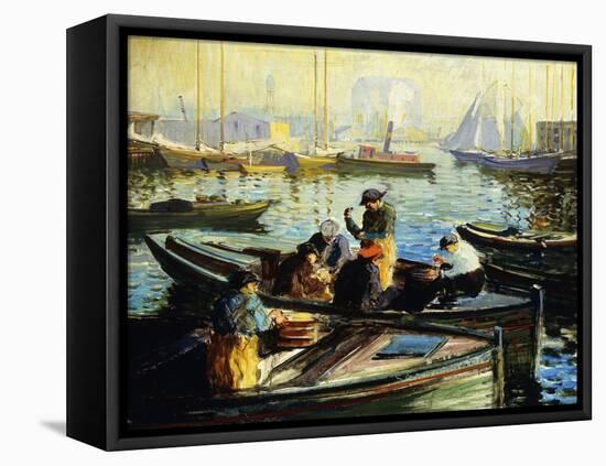 Boston Harbor-Arthur Clifton Goodwin-Framed Premier Image Canvas