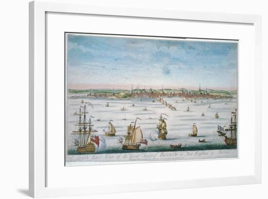 Boston in 1750-John J. Carwitham-Framed Art Print