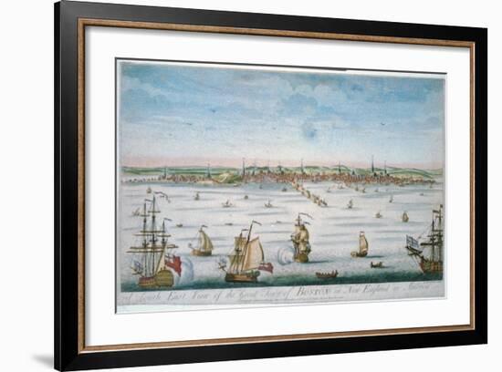 Boston in 1750-John J. Carwitham-Framed Art Print