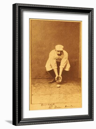 Boston, MA, Boston Beaneaters, Kid Nichols, Baseball Card-Lantern Press-Framed Art Print