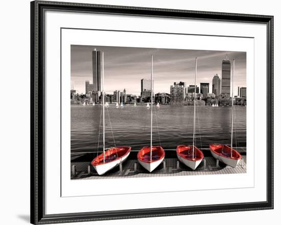 Boston Marina-null-Framed Art Print