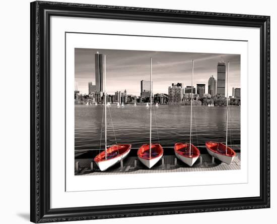 Boston Marina-null-Framed Art Print