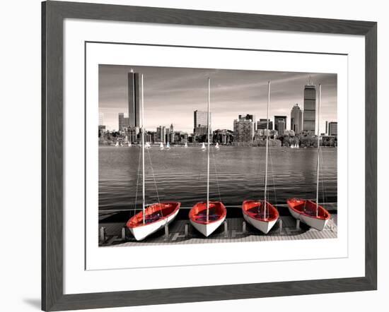 Boston Marina-null-Framed Art Print