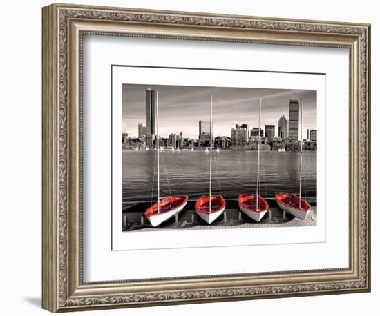 Boston Marina-null-Framed Art Print