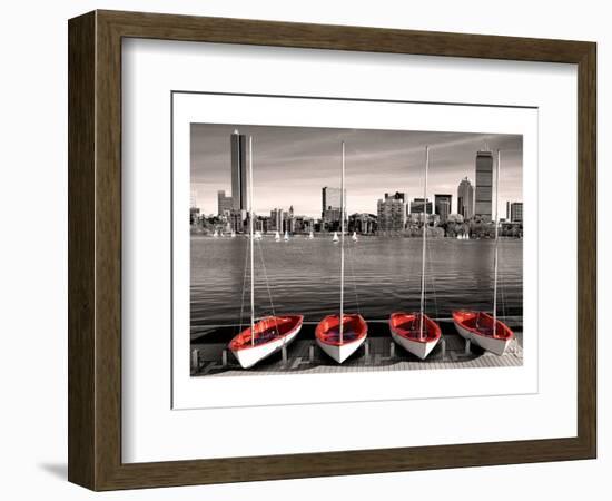 Boston Marina-null-Framed Art Print