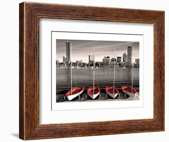 Boston Marina-null-Framed Art Print