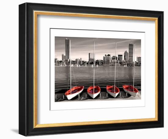 Boston Marina-null-Framed Art Print