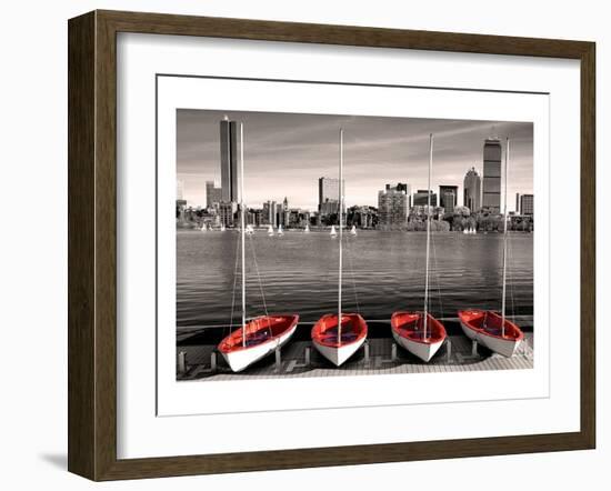 Boston Marina-null-Framed Art Print